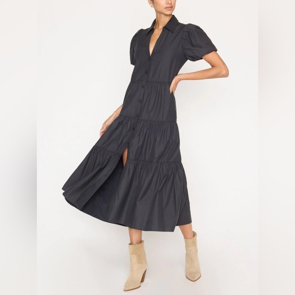 NWT Brochu Walker “The Havana Dress” in Washed Black Womens Size Large